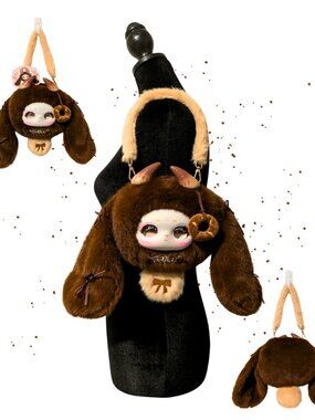 Samael “The Cuteness” Chestnut Gift Kawaii Plush Bunny Shoulder Bag NWOB